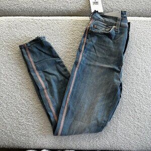 7 For All Mankind Skinny High Waist Ankle Gwemevere Jeans Women Size 25‎